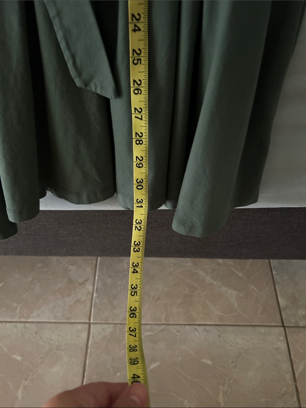 Pact Forest Green Short Sleeve Tie-Waist Mini Dress - Picture 6 of 6